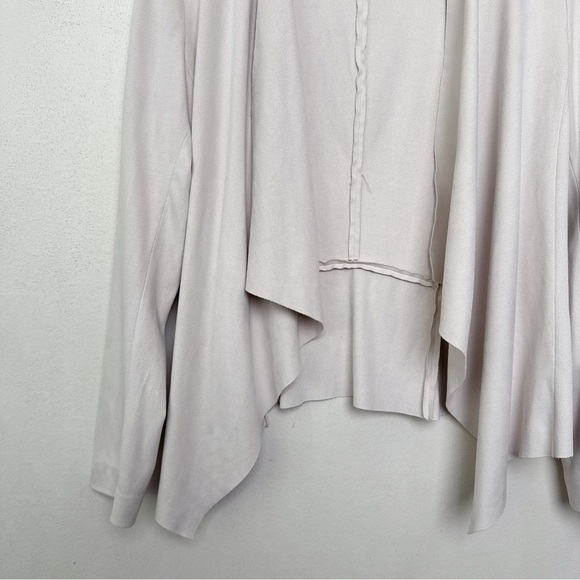 Zara Womens Small Waterfall Beige Open Cardigan - Picture 9 of 14